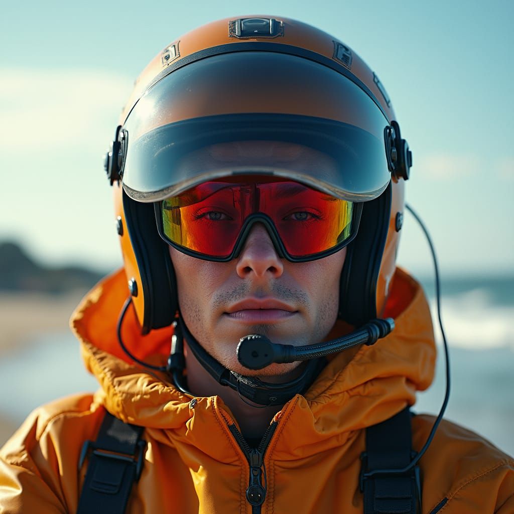 Hyperrealistic Woman in Pink on Sports Car