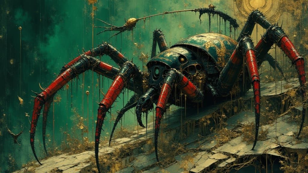 Spider Queen in Gothic Skull Cave