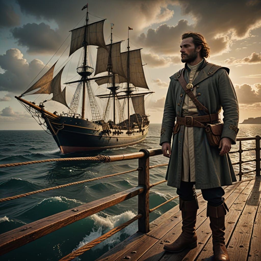 Medieval Irish War Priest at Sea