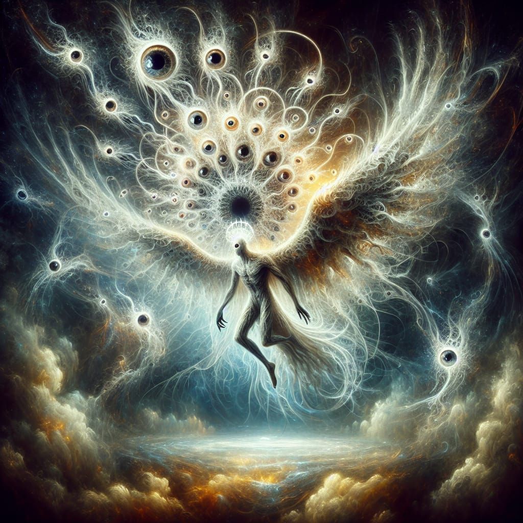 Ophanim Embodiment of Psychosis in Ethereal Plane
