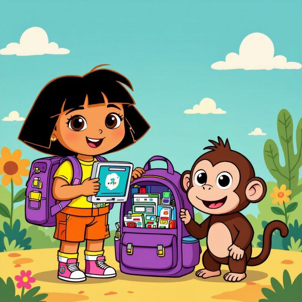 Dora the Explorer with Digital Technology
