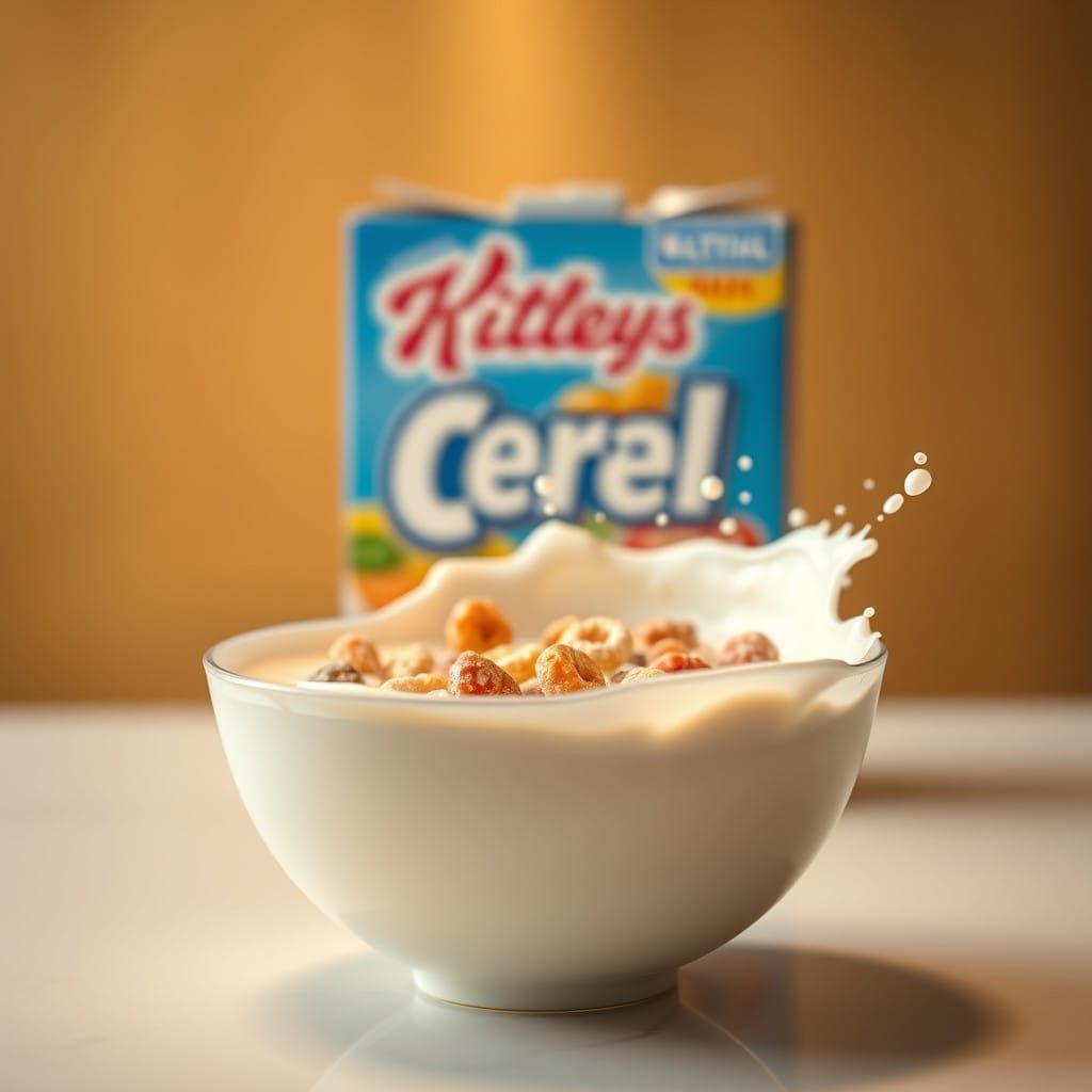 Stunning Cereal Still Life in Delicate Pastel Colors