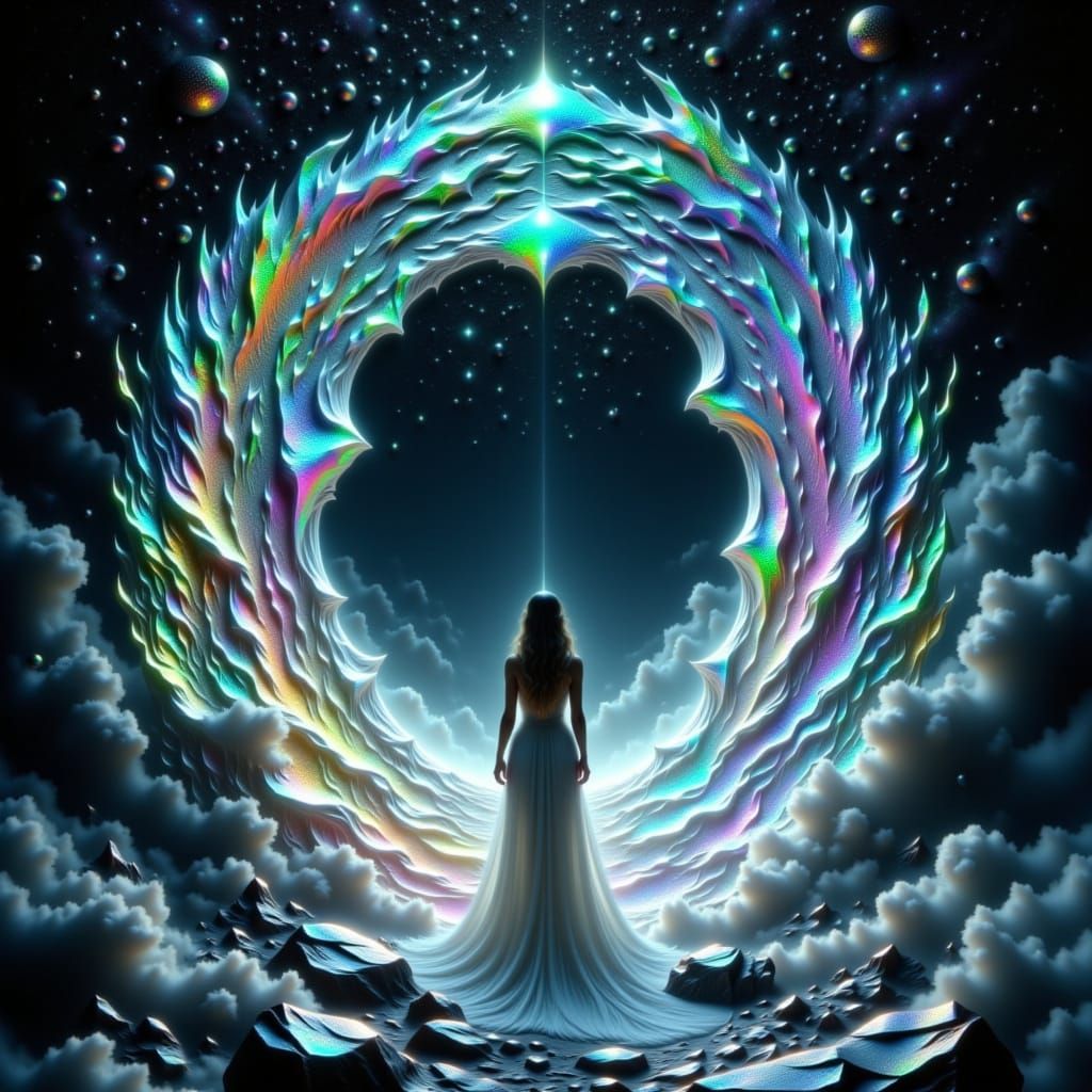 Illuminated Portal to a Multiverse of Celestial Colors