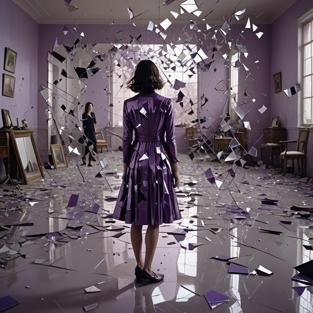 Shattered Reflections: Surrealism in an Empty Room