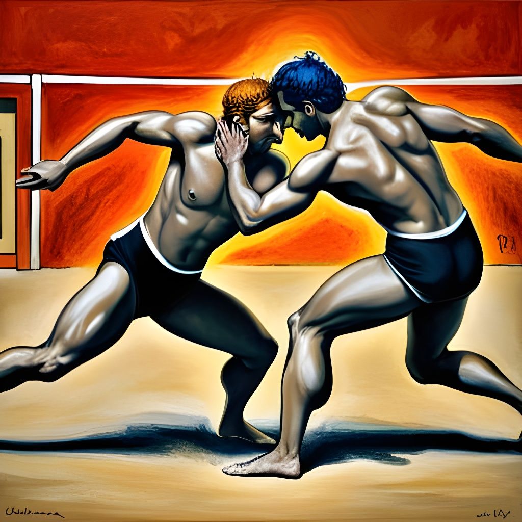 Ancient Greece: Wrestling at the First Olympic Games