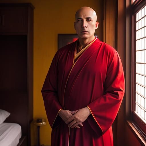 Monk Scarlett from Cluedo - Alternate Version