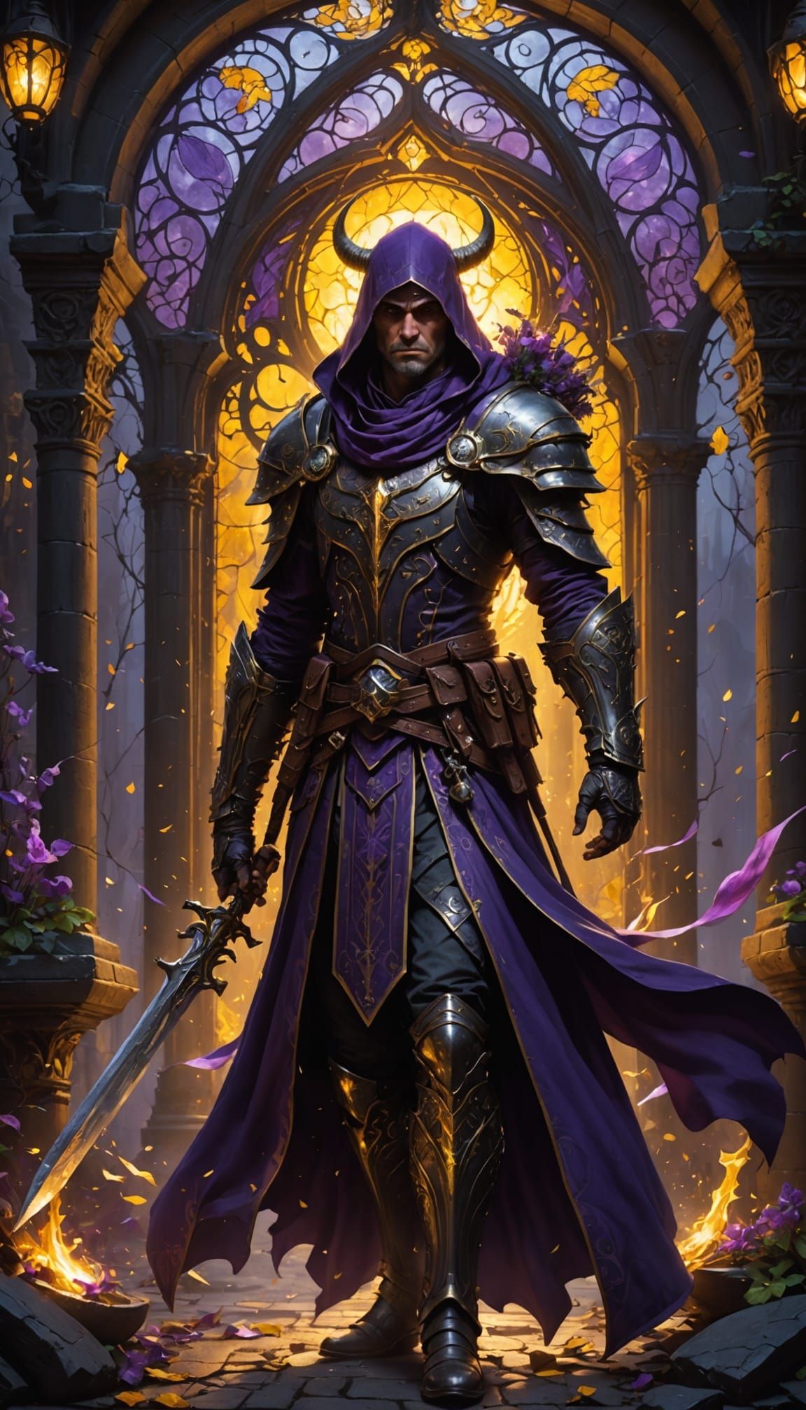 Epic Dark Fantasy Masterpiece in Vibrant Hues