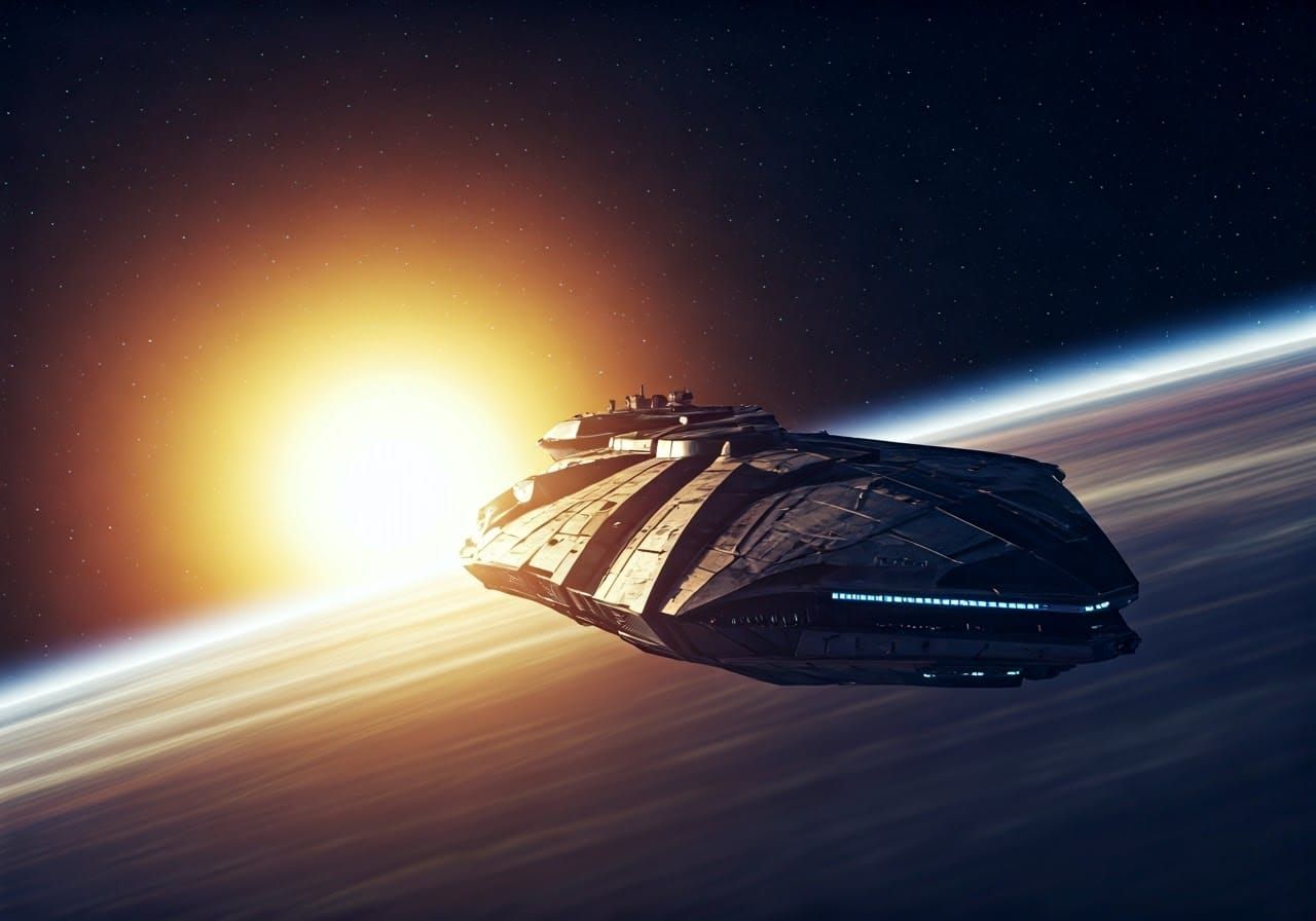 Majestic Space Freighter soars into Cosmic Expanse in Cyberp...