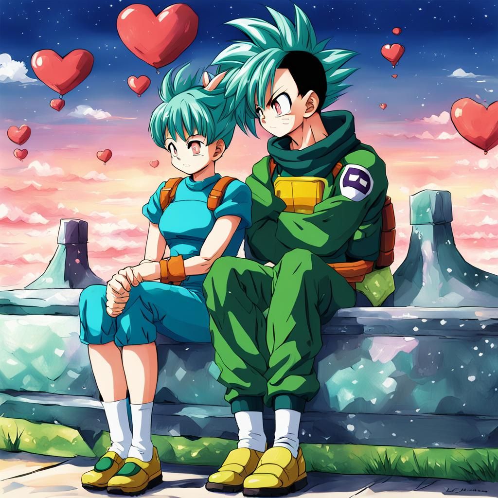 Bulma and Perfect Cell: Anime Romance