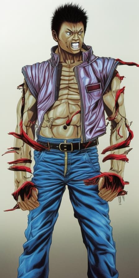 Tetsuo Kurata in Streets of Rage Style