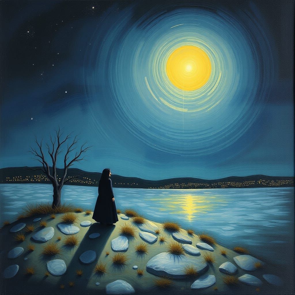 Ethereal Goddess of the Night's Lamentation