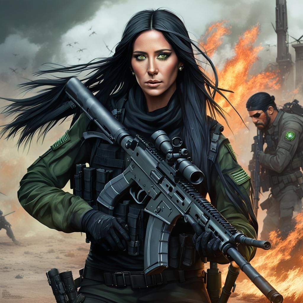 Ashley Tisdale as Mercenary, Digital Portrait