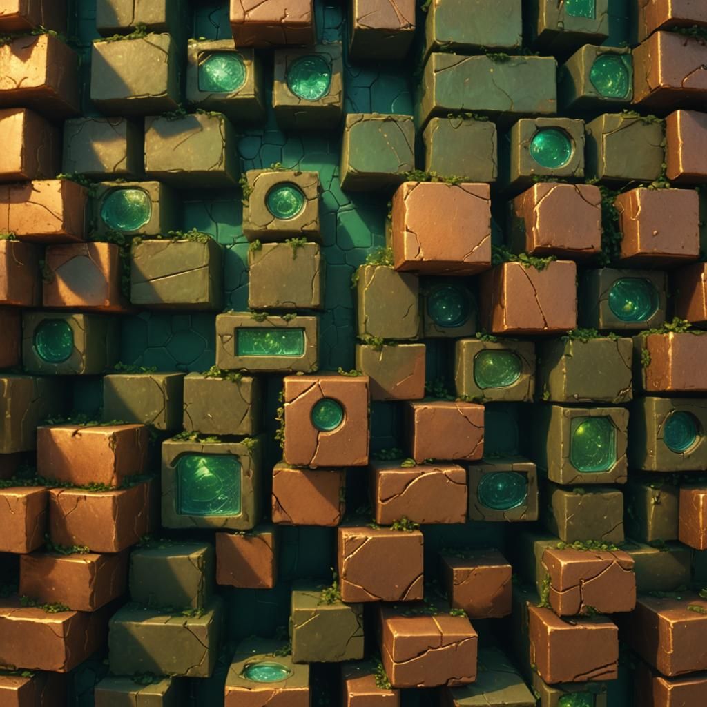 Mystical Copper Archway in Sprawling Metropolis