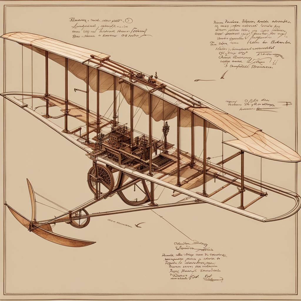 Steampunk Flying Glider Inspired by DaVinci