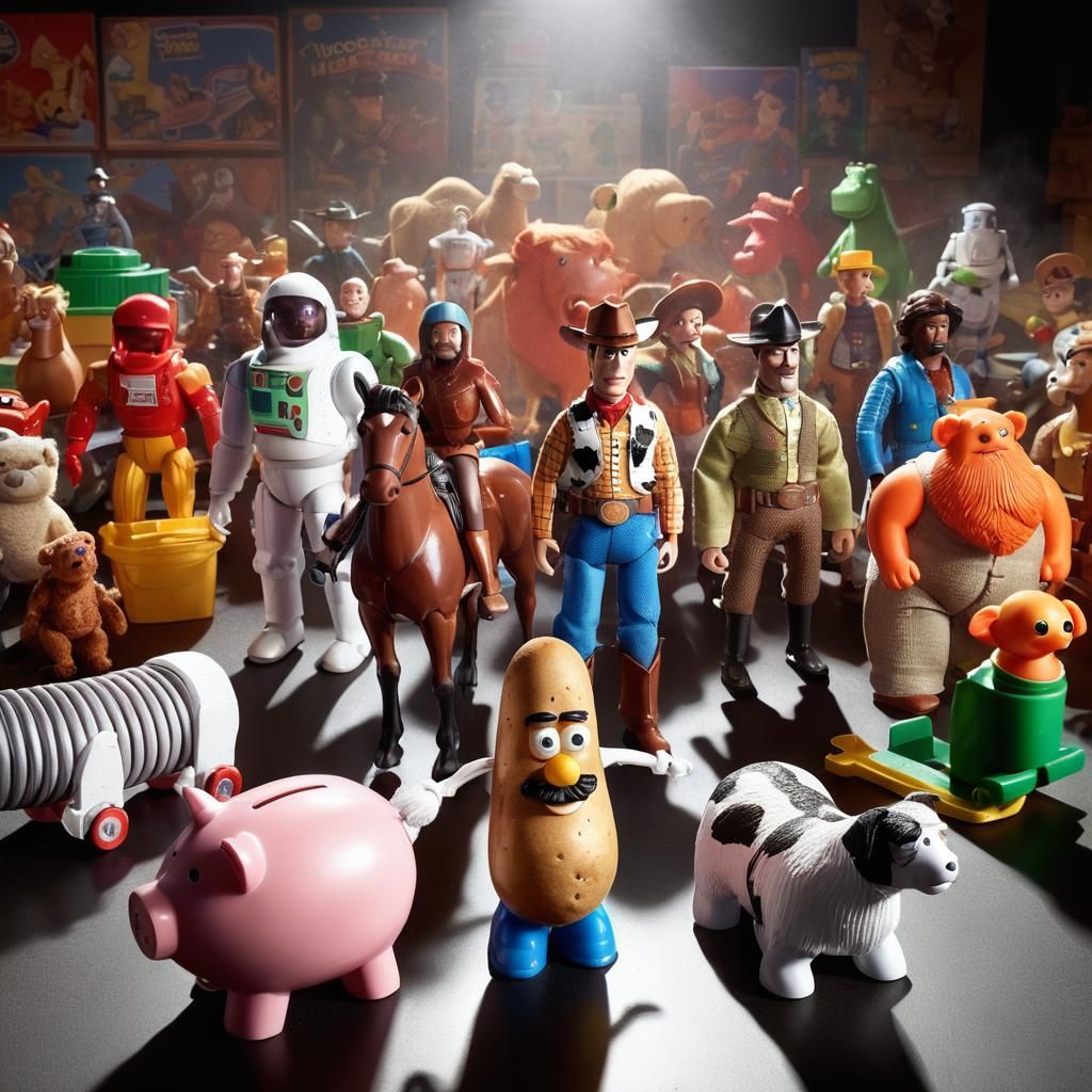 Prompt for AI to Generate Toy Story 2 with Bullseye and Stin...