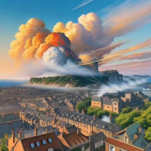 Kiki's Delivery Service in Manga Ghibli Style