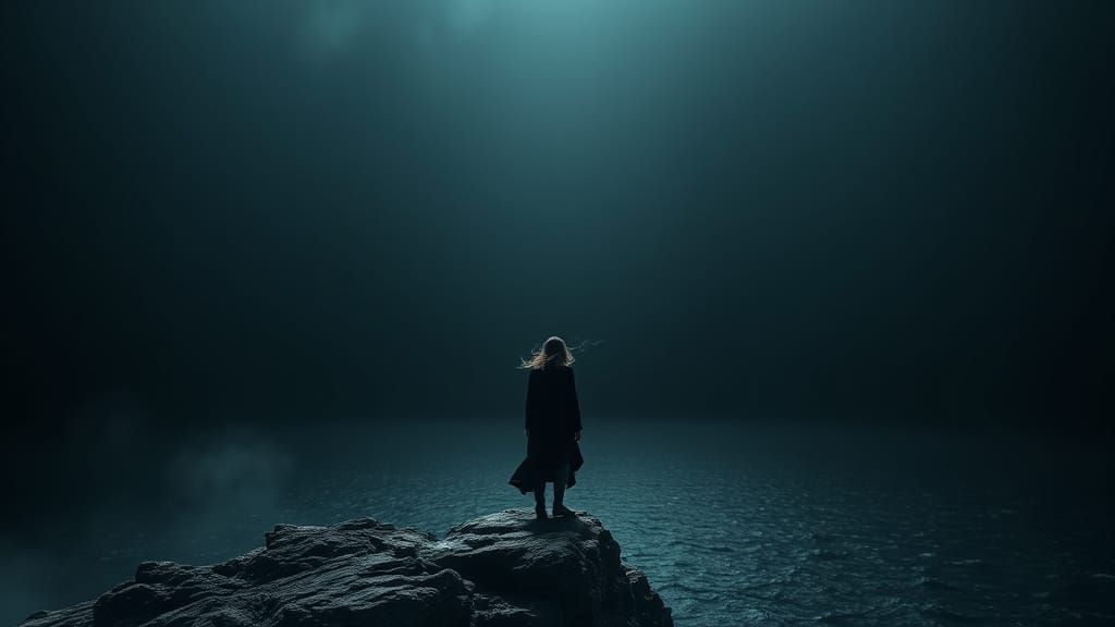 Woman at the Edge of Cosmic Void