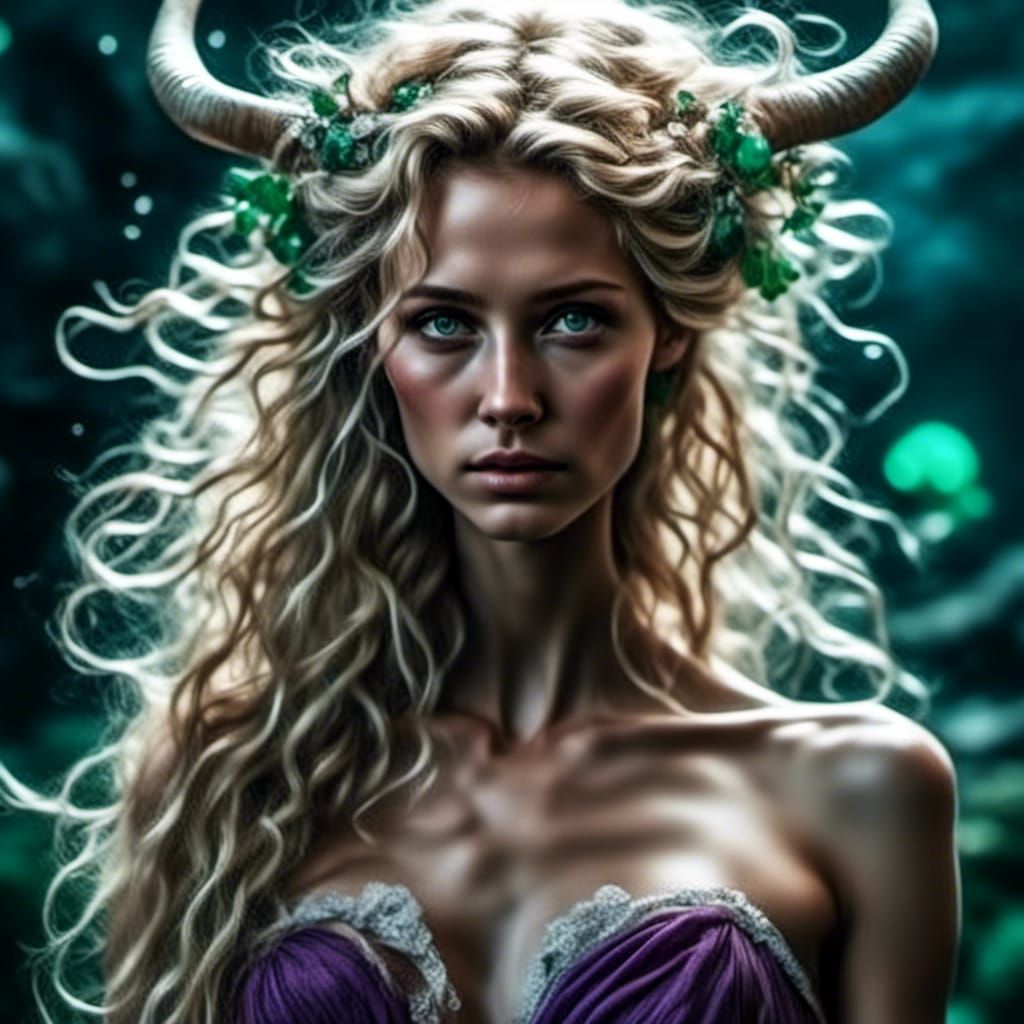 Goddess Persephone in Her Divine Form