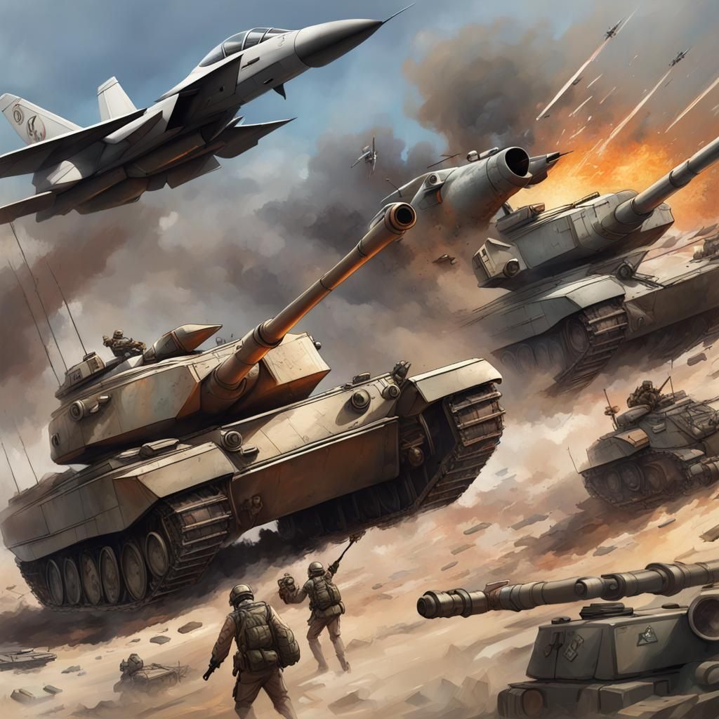Chaos of Modern War: Tanks and Fighter Jets