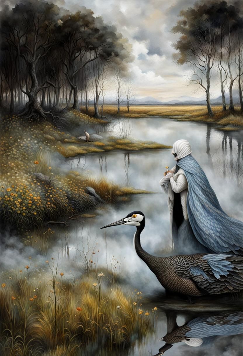 Surreal Alien Restaurant Celebration in Magical Realism