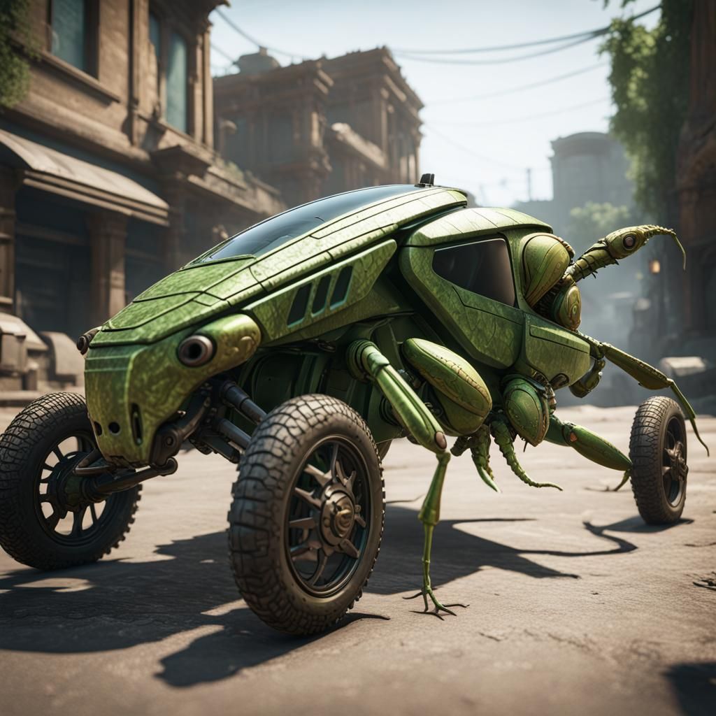 Praying Mantis Assassin Vehicle in 3D
