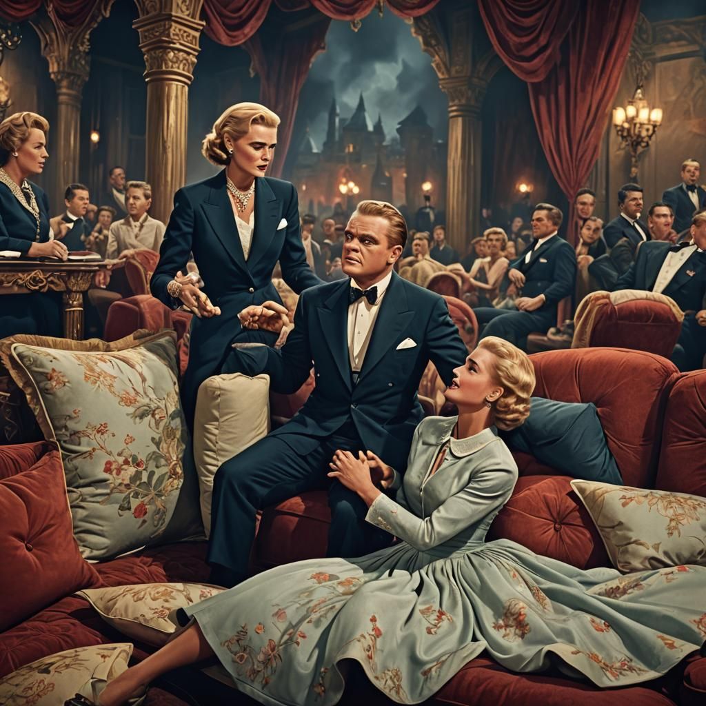 Cagney and Kelly: Stage Argument in Detailed Matte Painting