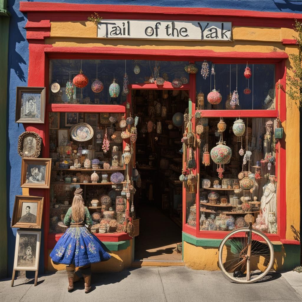 Whimsical Berkeley Curio Store in a Magical World