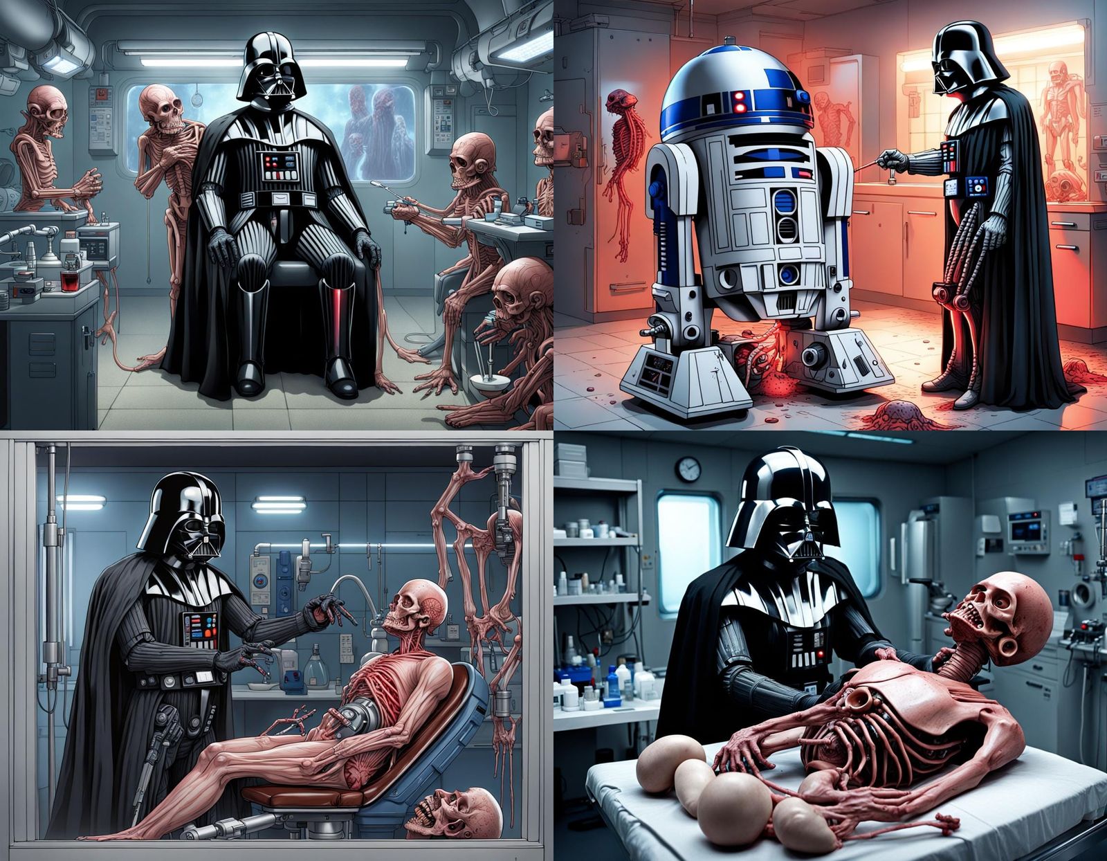 Darth Vader R2D2 Vivisection Autopsy in 8k HD