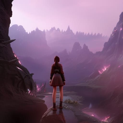 Apocalyptic Anime Girl's Crushed Sakura Dreams