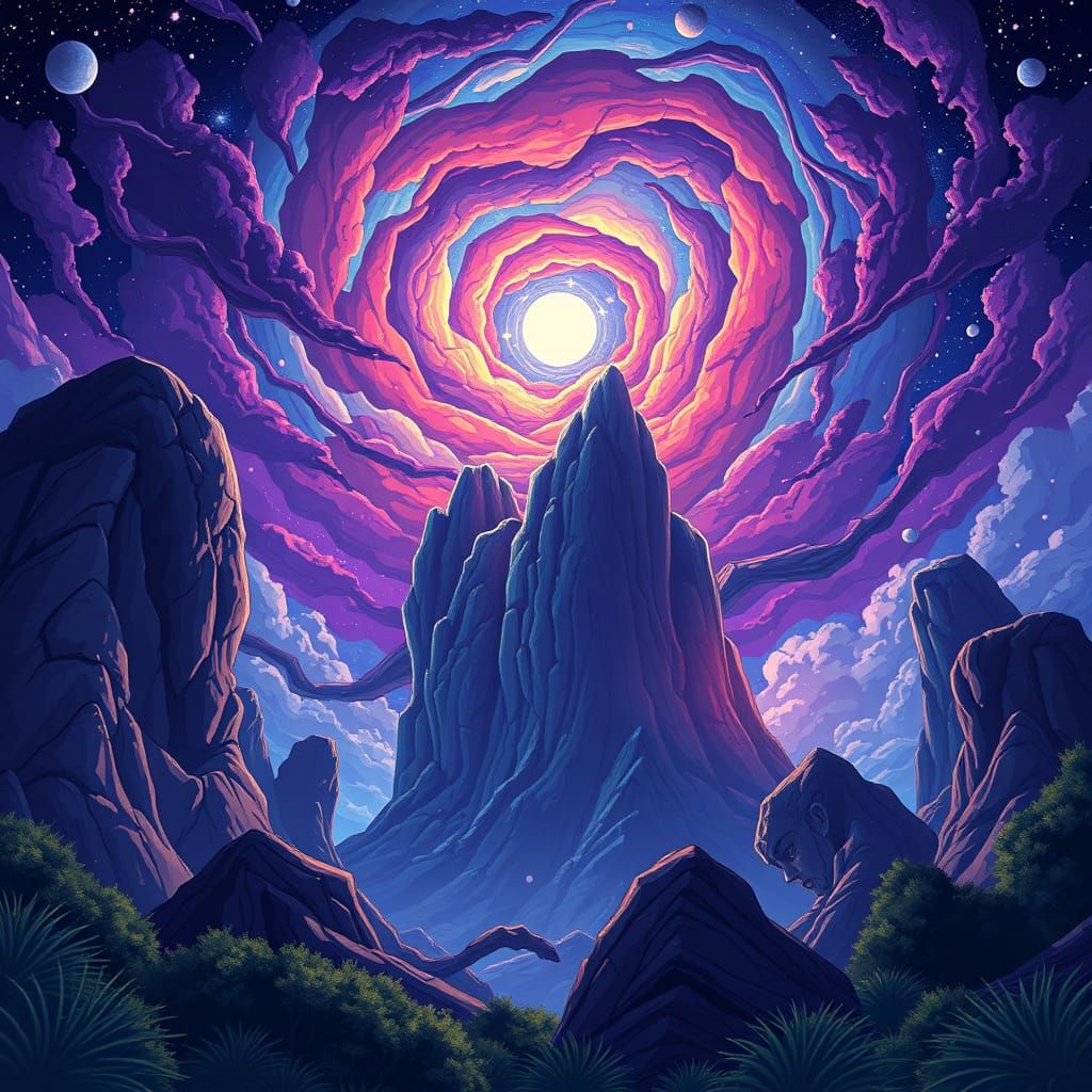 Epic Anime Masterpiece in Vibrant Cel-Shaded Style