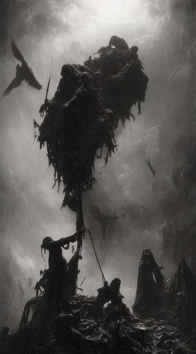 Death Personified: A Photorealistic Horror Illustration