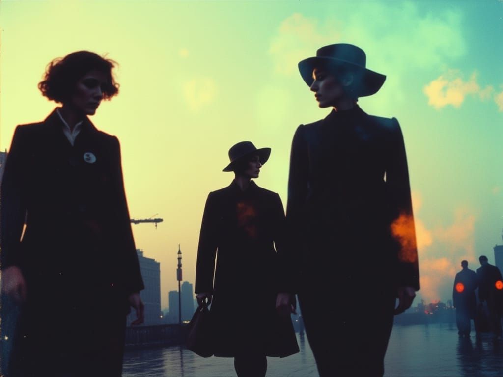 Fashion Spread: NYC Street Scene with Soft Focus and Light