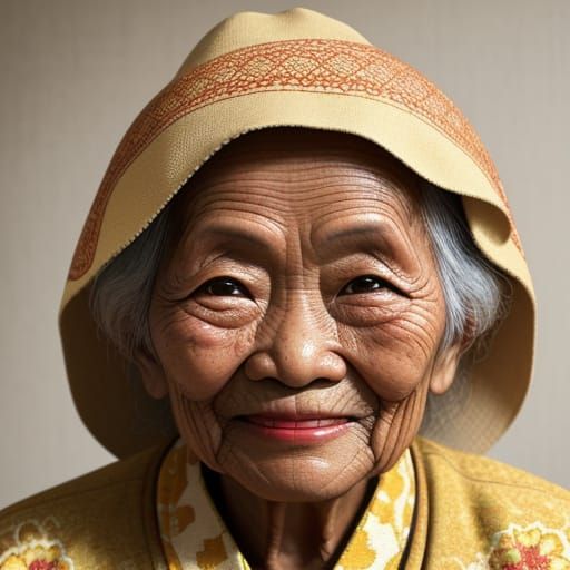 Warm Portrait of Smiling Indonesian Woman