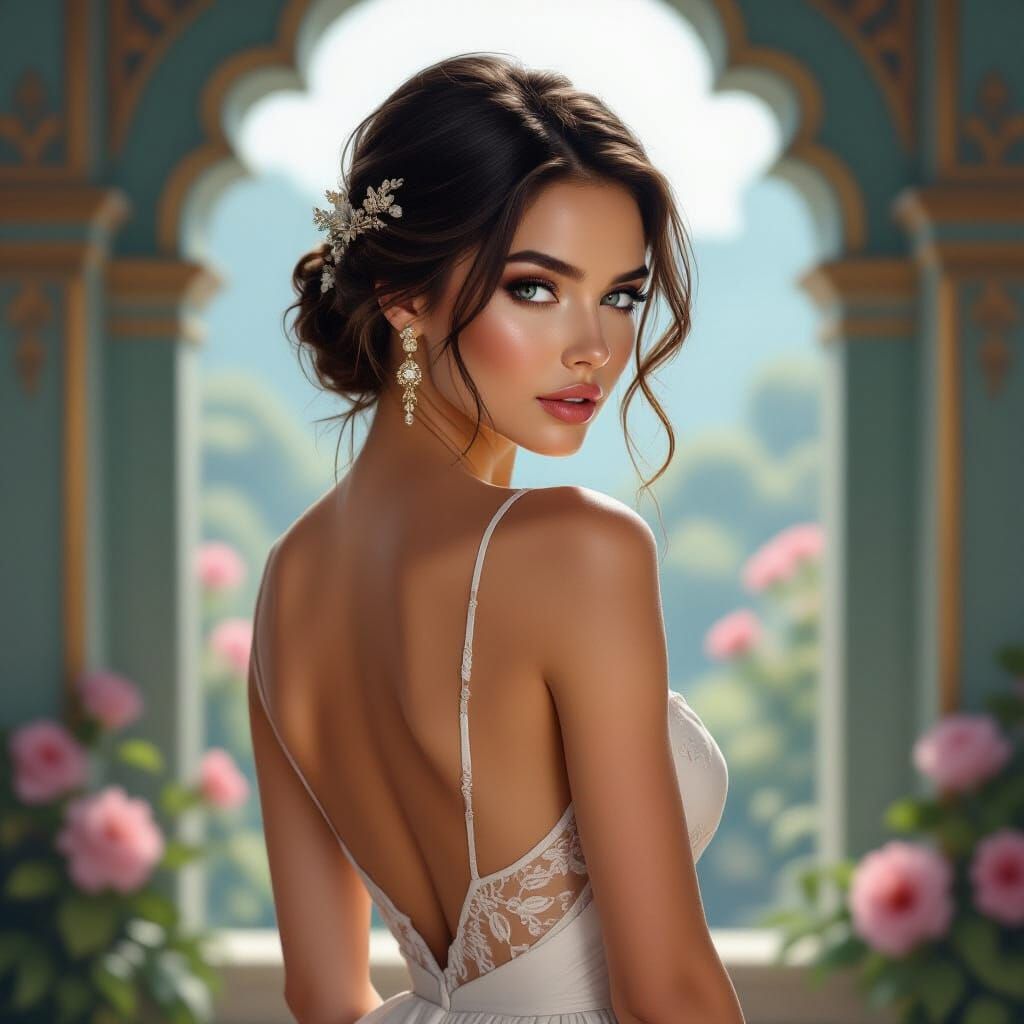 Stunning Supermodel Portrait in Neo-Modern Style