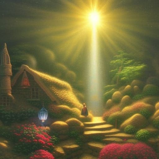 Ethereal Mole in Darkness: A Gouache Fantasy