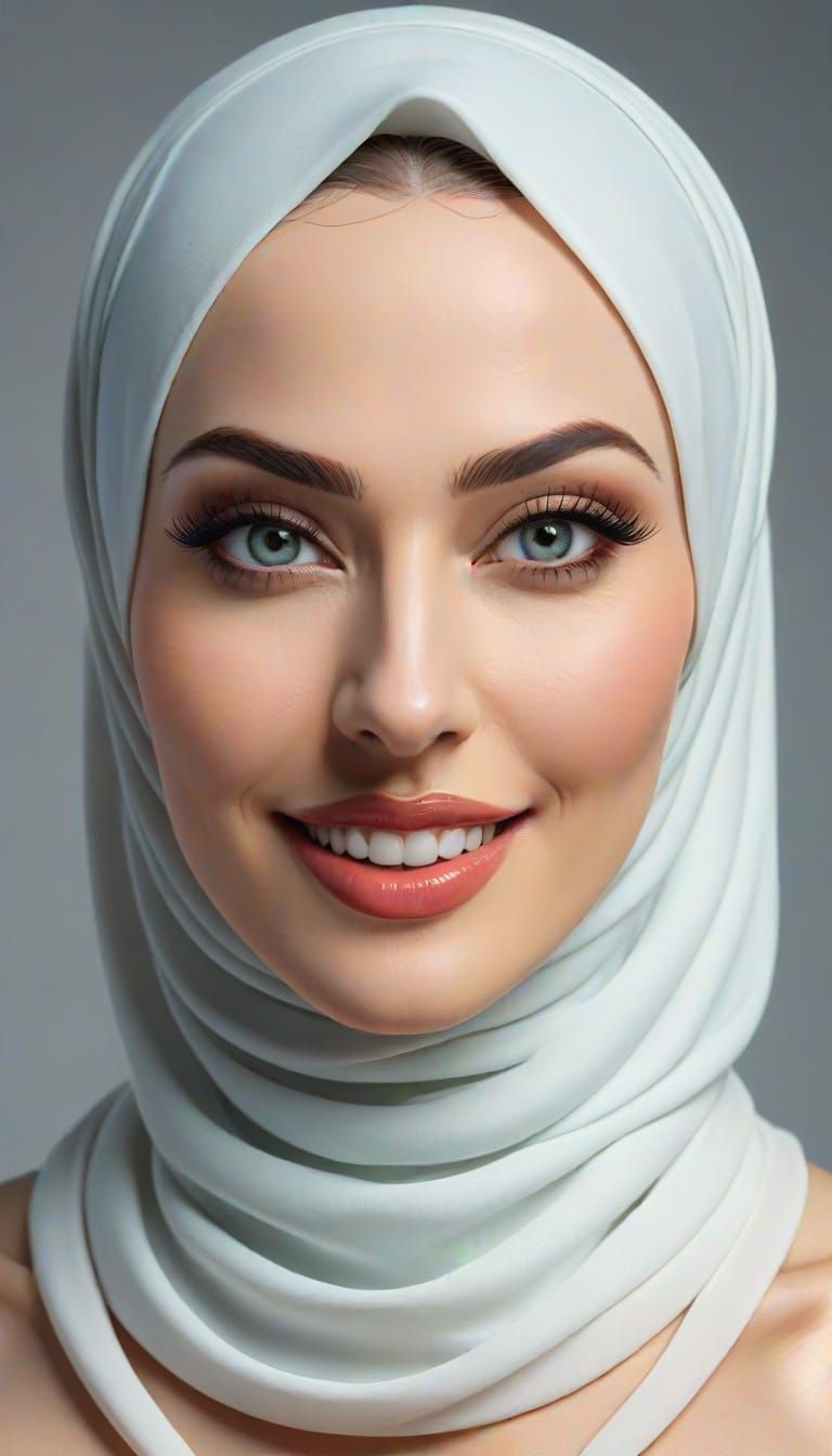 Hijabi model smile