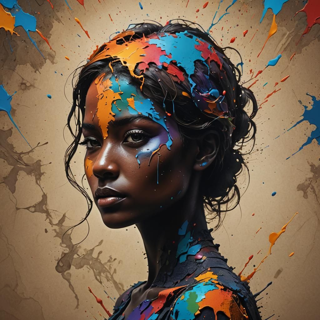 Vibrant Earth Silhouette: Hyperrealistic Concept Art