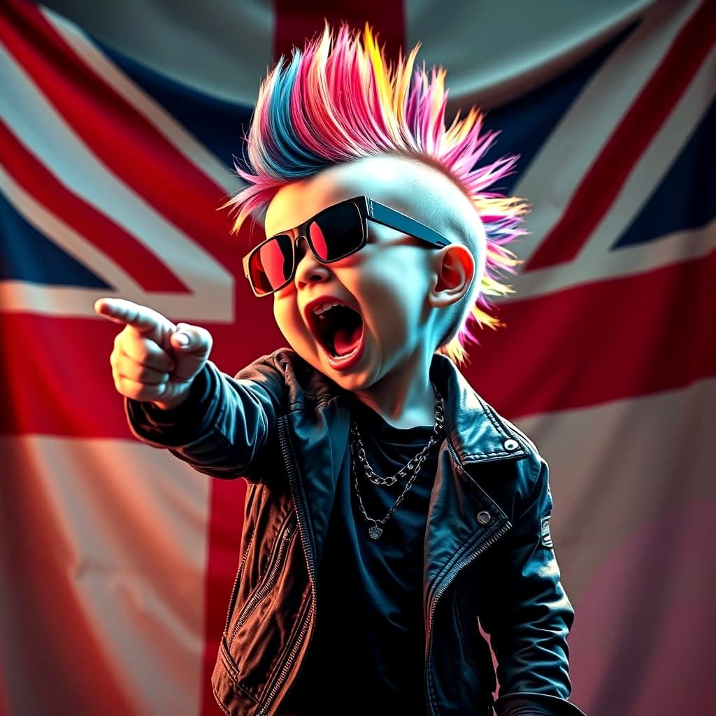 English Punk Rebellion Unleashed in Splendid Hyperrealism