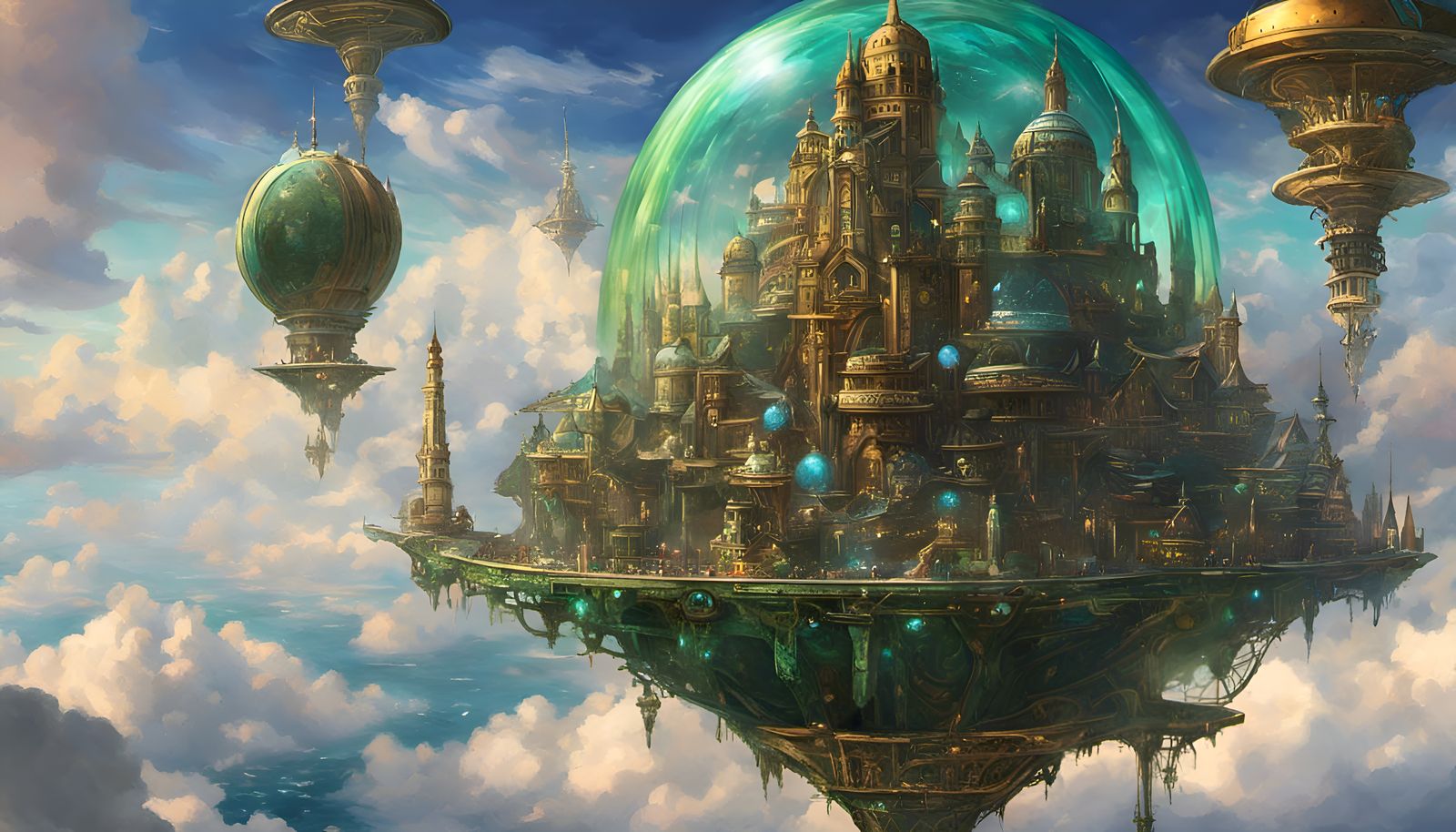 Magical Ion propulsion liquid gyroscopes dome city