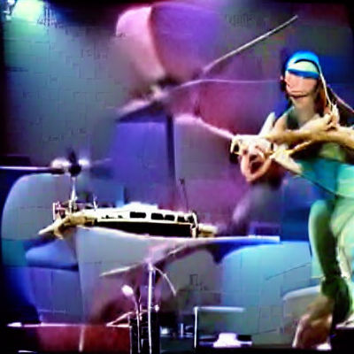 Dynamic Abstract Swirl of Colors and Shapes