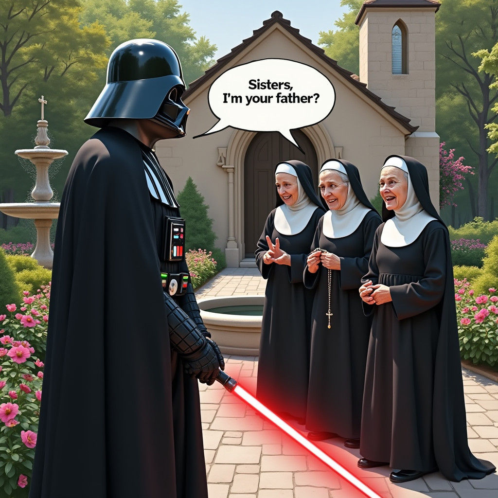 Darth Vader's Revelation in the Convent Garden