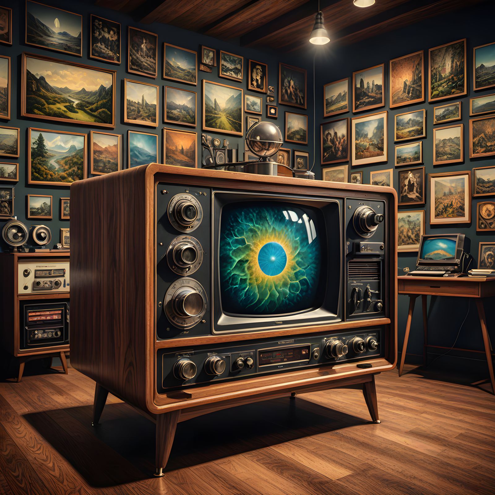 Table of Possibilities in Vibrant Digital Art