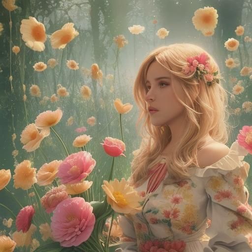 Sinister Floral Arrangement by Greg Rutkowski