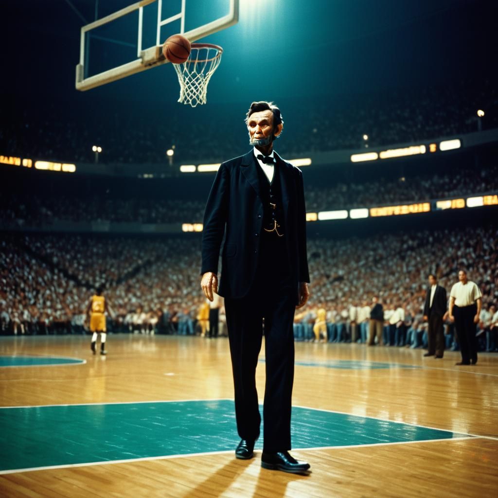 Abraham Lincoln Dunks: A Cinematic Basketball Moment
