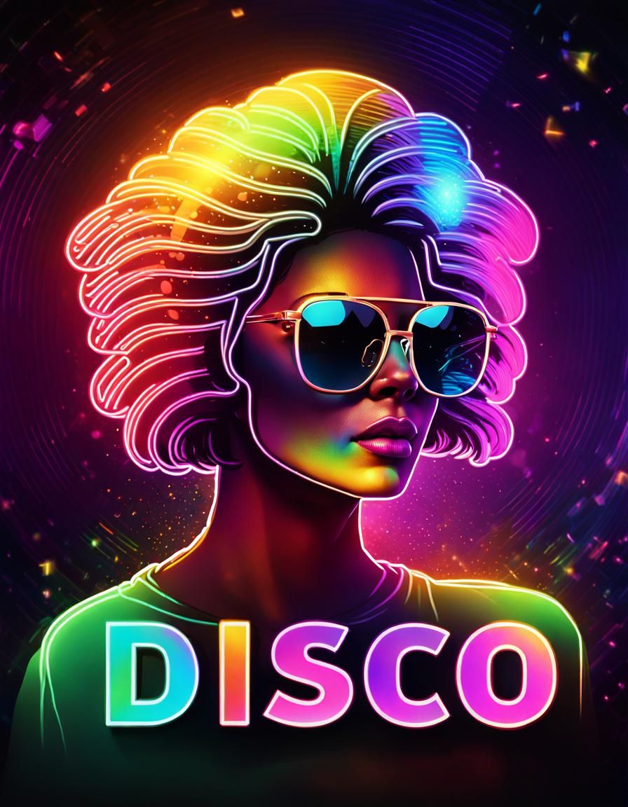 Poster. 
Disco effect.