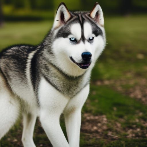 Husky Portrait in Natural Light: Professional Photography