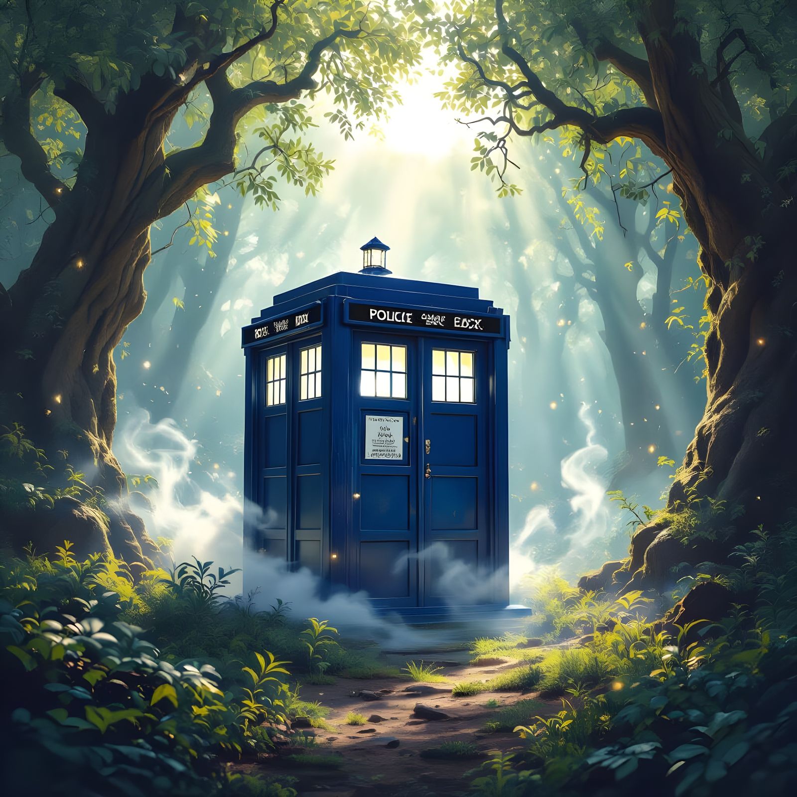 The TARDIS Materializing in a New Dimension