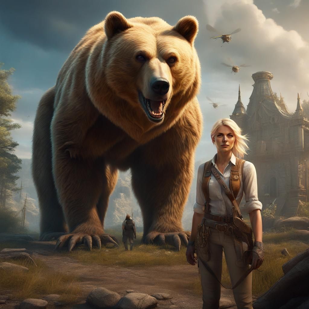 Blonde Archeologist Meets Flying Six-Legged Bear