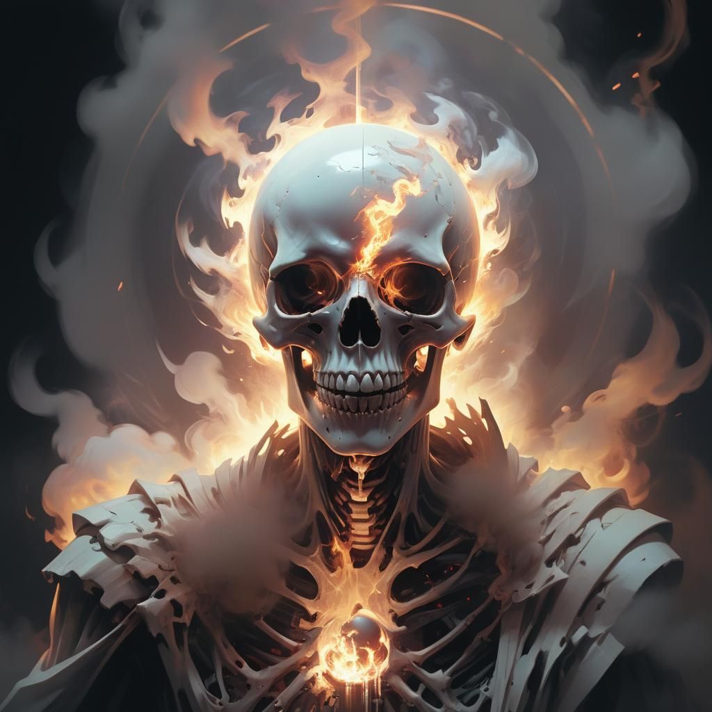 Chaotic Glitched Macabre: Death Devouring Light