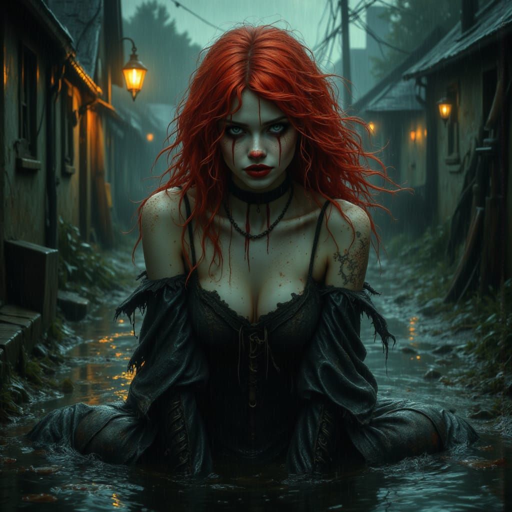 Evil Siren Pulls Woman into Dark Water